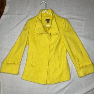 Kenar Yellow Mid-Length Coat